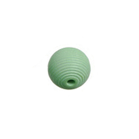 Rillenperle mintgrün, 16 mm