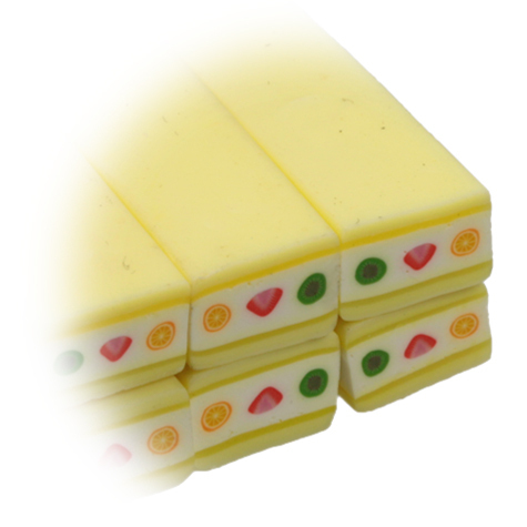 Fimo-Stick Kuchen gelb