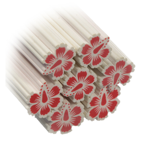 Fimo-Stick Blume Hibiskus