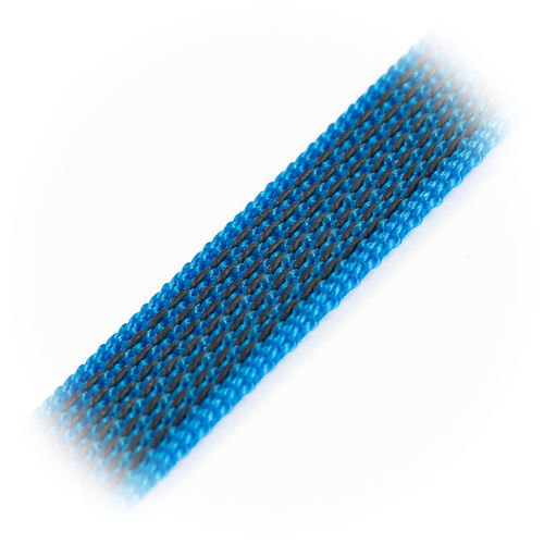 Gurtband gummiert, 20 mm, blau - 50m