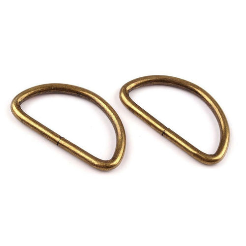 D-Ring - messing - 32/3 mm